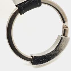 Prada Black Leather Key Chain
