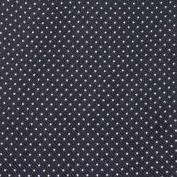Prada Navy Blue Dotted Silk Slim Tie