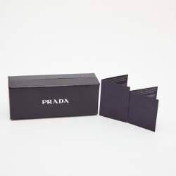 Pre Owned Prada Dark Green Saffiano Leather Logo Key Ring
