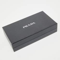 Prada Navy Blue Crepe Tie 