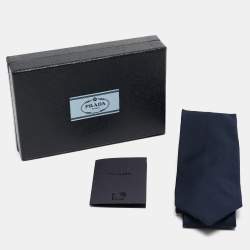 Prada Navy Blue Polyester Tie