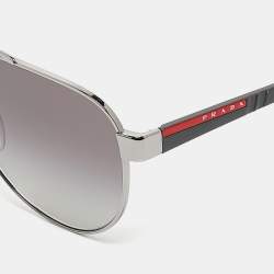 Prada Sport Black SPS 54T Aviator Sunglasses