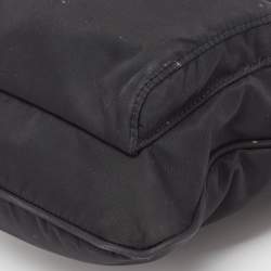 Prada Black Tessuto Nylon Front Pocket Messenger Bag