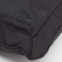Prada Black Tessuto Nylon Front Pocket Messenger Bag