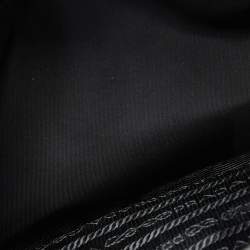 Prada Black Re-Nylon and Saffiano Leather Messenger Bag