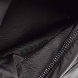 Prada Black Leather and Nylon Racing Logo Sling Backpack