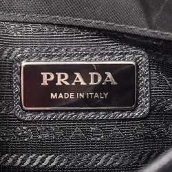 Prada Black Re-Nylon and Saffiano Leather Shoulder Bag