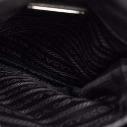 Prada Black Re-Nylon and Saffiano Leather Shoulder Bag