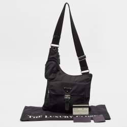 Prada Black Nylon Pocket Crossbody Bag