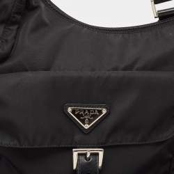 Prada Black Nylon Pocket Crossbody Bag