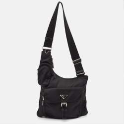 Prada Black Nylon Pocket Crossbody Bag