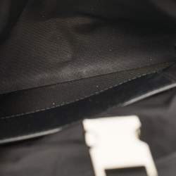 Prada Black Re-Nylon and Leather Flap Crossbody Bag