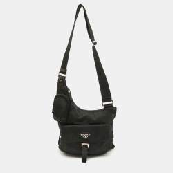 Prada Black Nylon Pocket Crossbody Bag