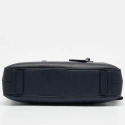 Prada Navy Blue Saffiano Leather Briefcase