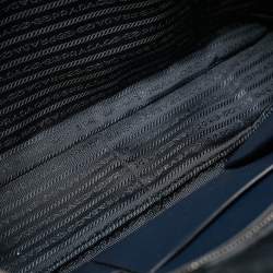 Prada Navy Blue Saffiano Leather Briefcase
