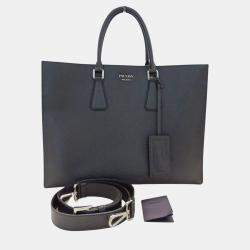 Prada Black Leather Shoulder Bag