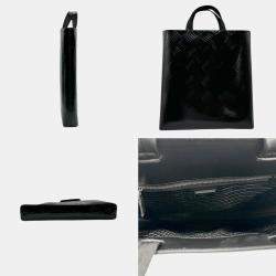 Prada Black Coated Leather Handbag