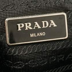 Prada Black Nylon Flat Messenger Bag