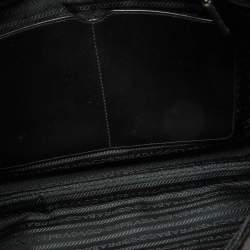 Prada Black Nylon Flap Messenger Bag