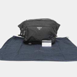 Prada Black Nylon Tessuto Shoulder Sling Bag