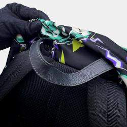 Prada Frankenstein Backpack Black/Multicolor Nylon 