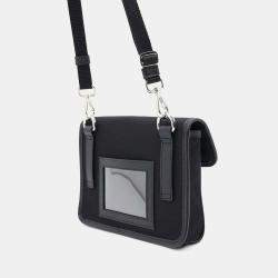 Prada Black Nylon and Saffiano Leather Smartphone Case Bag
