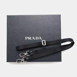 Prada Black Nylon and Saffiano Leather Smartphone Case Bag
