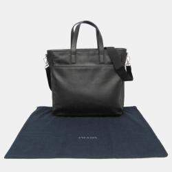 Prada Leather Shoulder Bag Black
