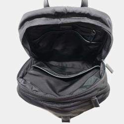 Prada Black Nylon Re-Nylon Xsaffiano Leather Backpack 