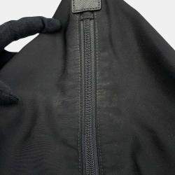 Prada Black Nylon Re-Nylon Xsaffiano Leather Backpack 