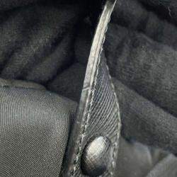 Prada Black Nylon Re-Nylon Xsaffiano Leather Backpack 