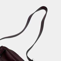 Prada Bordeaux Saffiano Leather Messenger Bag