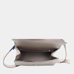 Prada Saffiano Dark Grey Saffiano Leather Envelope Crossbody Bag