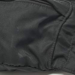 Prada Black Nylon Double Zip Belt Bag