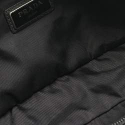 Prada Black Nylon Double Zip Belt Bag
