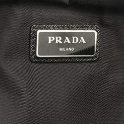 Prada Black Nylon Double Zip Belt Bag