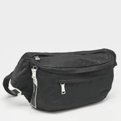 Prada Black Nylon Oversized Fanny Pack Bag