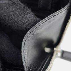 Prada Brique 2Way Shoulder Bag Black/Red Saffiano Leather
