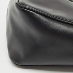 Prada Black Triangle Leather Shoulder Bag