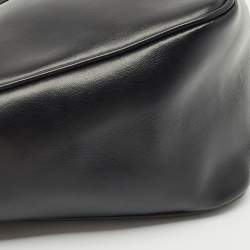 Prada Black Triangle Leather Shoulder Bag