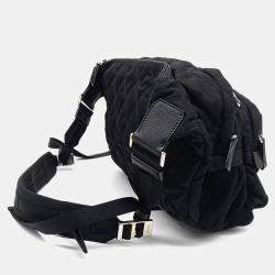 Prada Black Nylon Biker Bag