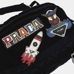 Prada Black Nylon Biker Bag
