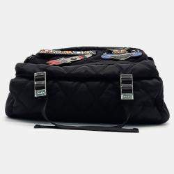 Prada Black Nylon Biker Bag