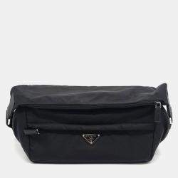 Prada Black Nylon Biker Bag Medium