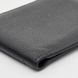 Pre Owned Prada Black Vitello Daino Leather Bifold Wallet