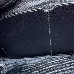 Prada Navy/Black Nylon and Leather Messenger Bag