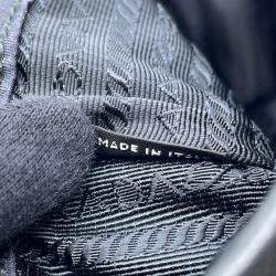 Prada Navy/Black Nylon and Leather Messenger Bag