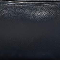 مملوكة مسبقًا حقيبة كلتش معصم برادا جلد سافيانيو أزرق كحلي