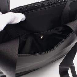 Pre Owned Prada Tessuto Black Nylon Saffiano Leather Backpack Bag