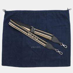 Pre Owned Prada Saffiano Leather 2way Tote Bag Black Leather